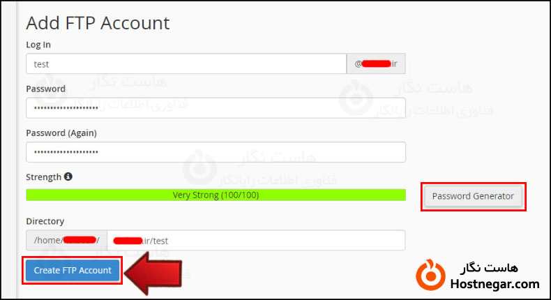 آموزش ساخت اکانت FTP در سی پنل ایجاد اکانت FTP در سی پنل