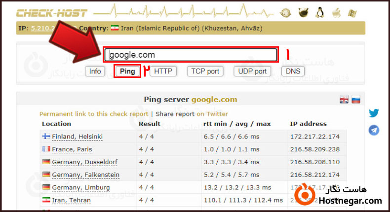 پینگ Ping چیست؟ چه تاثیری بر سرعت سایت دارد؟
