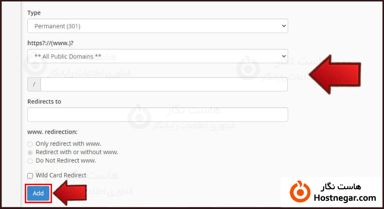 Address Redirect in cPanel آموزش Redirect کردن آدرس در cPanel