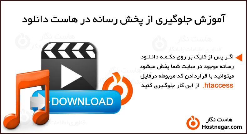 آموزش جلوگیری از پخش ویدیو و موزیک در هاست دانلود
