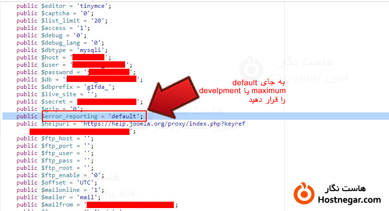 مشکل صفحه سفید جوملا