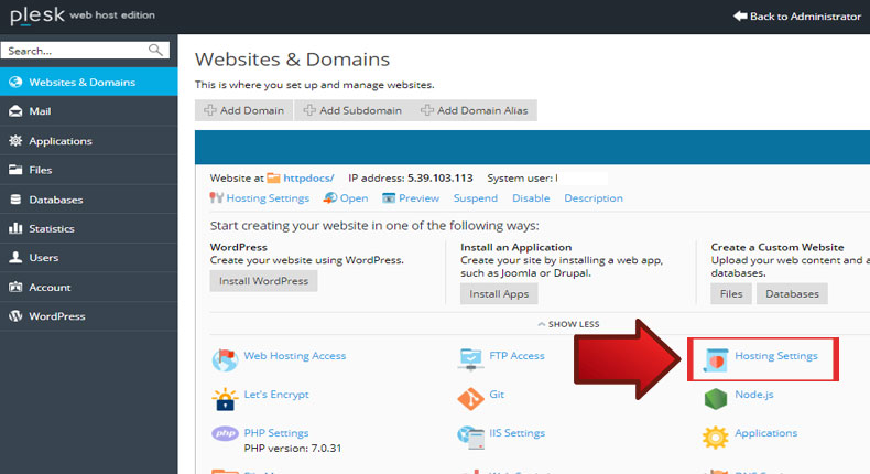 آموزش تغییر نام دامنه در کنترل پنل پلسک