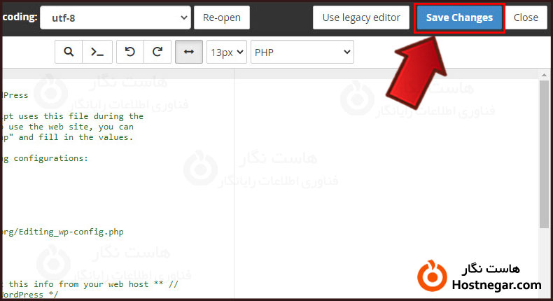 آموزش ویرایش فایل wp-config.php وردپرس در سی پنل
